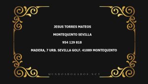 abogado Jesus Torres Mateos en la localidad de Montequinto