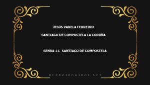 abogado Jesús Varela Ferreiro en la localidad de Santiago de Compostela