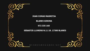 abogado Joan Comas Masmitja en la localidad de Blanes