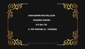 abogado Joan Ramón Puig Pellicer en la localidad de Figueres