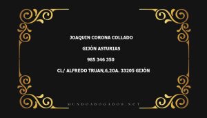 abogado Joaquin Corona Collado en la localidad de Gijón