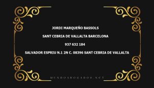 abogado Jordi Marqueño Bassols en la localidad de Sant Cebria de Vallalta