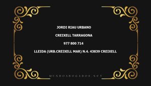 abogado Jordi Riau Urbano en la localidad de Creixell