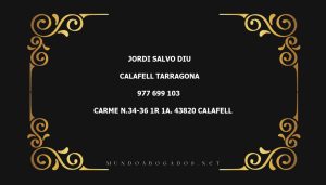 abogado Jordi Salvo Diu en la localidad de Calafell