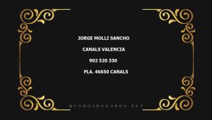 abogado Jorge Molli Sancho en la localidad de Canals