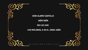 abogado Jose Alamo Castillo en la localidad de Jaén