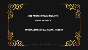 abogado Jose Andres Cuevas Morante en la localidad de Cuenca