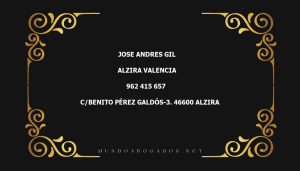 abogado Jose Andres Gil en la localidad de Alzira