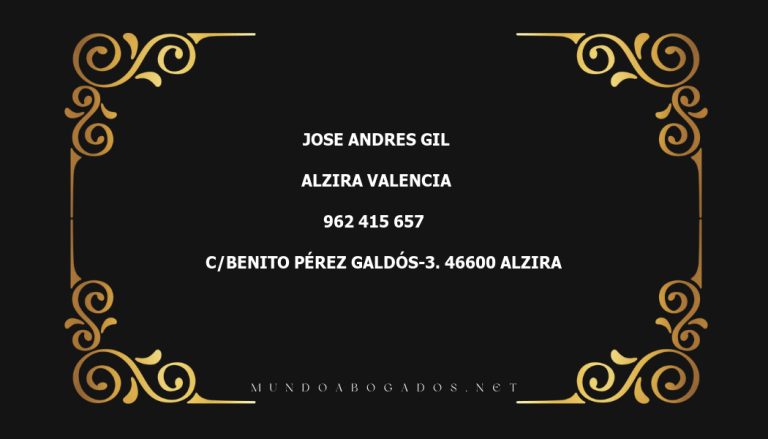 abogado Jose Andres Gil en la localidad de Alzira