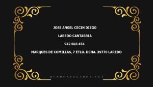 abogado Jose Angel Cecin Diego en la localidad de Laredo