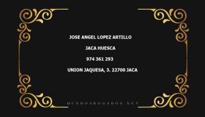 abogado Jose Angel Lopez Artillo en la localidad de Jaca