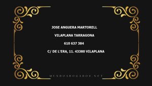 abogado Jose Anguera Martorell en la localidad de Vilaplana