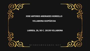 abogado Jose Antonio Andrades Horrillo en la localidad de Villabona