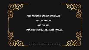 abogado Jose Antonio Garcia Zambrano en la localidad de Huelva