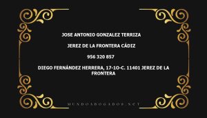 abogado Jose Antonio Gonzalez Terriza en la localidad de Jerez de la Frontera