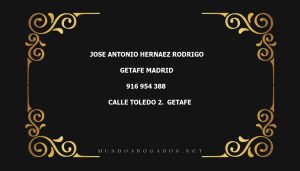 abogado Jose Antonio Hernaez Rodrigo en la localidad de Getafe