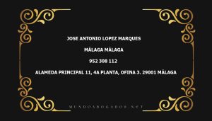 abogado Jose Antonio Lopez Marques en la localidad de Málaga