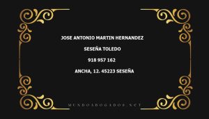 abogado Jose Antonio Martin Hernandez en la localidad de Seseña