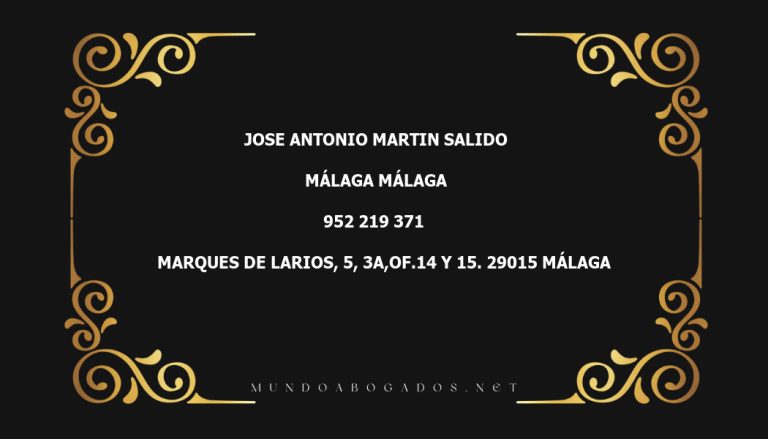 abogado Jose Antonio Martin Salido en la localidad de Málaga