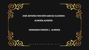 abogado José Antonio Mochón García-Oliveros en la localidad de Almería