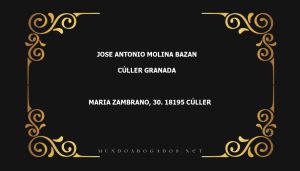 abogado Jose Antonio Molina Bazan en la localidad de Cúller