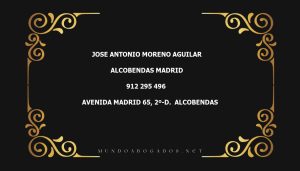 abogado Jose Antonio Moreno Aguilar en la localidad de Alcobendas