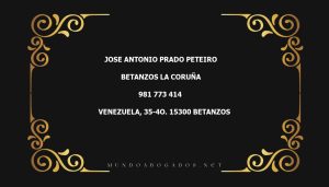 abogado Jose Antonio Prado Peteiro en la localidad de Betanzos