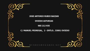 abogado Jose Antonio Rubio Baizan en la localidad de Oviedo