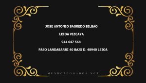 abogado Jose Antonio Sagredo Bilbao en la localidad de Leioa