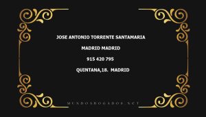 abogado Jose Antonio Torrente Santamaria en la localidad de Madrid