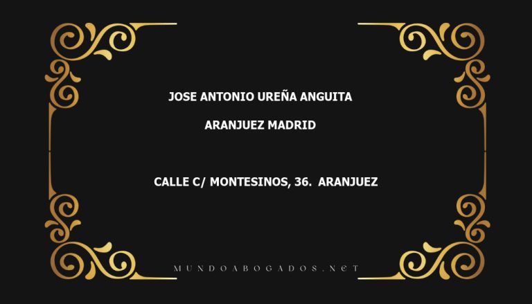 abogado Jose Antonio Ureña Anguita en la localidad de Aranjuez