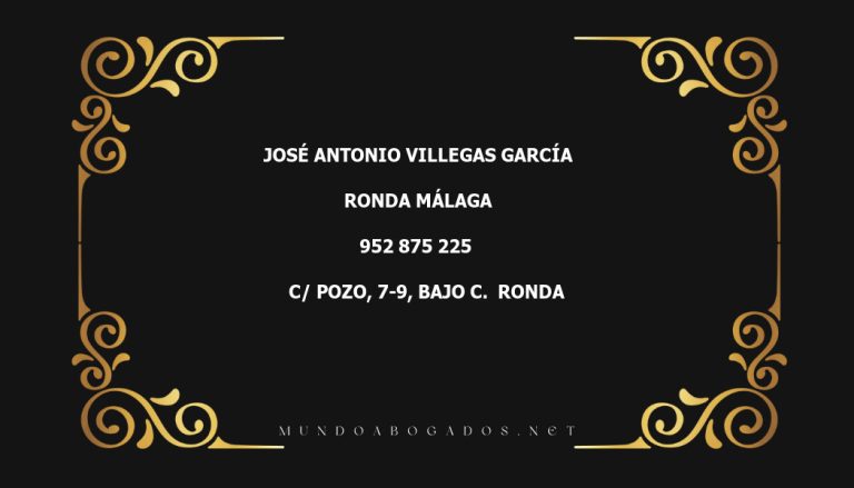 abogado José Antonio Villegas García en la localidad de Ronda