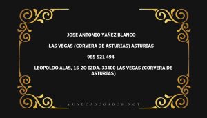 abogado Jose Antonio Yañez Blanco en la localidad de las Vegas (Corvera de Asturias)