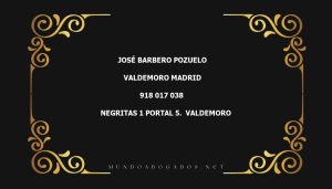 abogado José Barbero Pozuelo en la localidad de Valdemoro