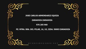 abogado Jose Carlos Armendariz Equiza en la localidad de Zaragoza