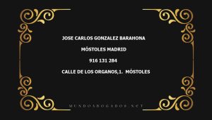 abogado Jose Carlos Gonzalez Barahona en la localidad de Móstoles