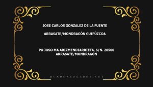 abogado Jose Carlos Gonzalez De La Fuente en la localidad de Arrasate/Mondragón