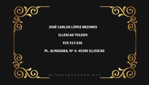 abogado José Carlos López Briones en la localidad de Illescas