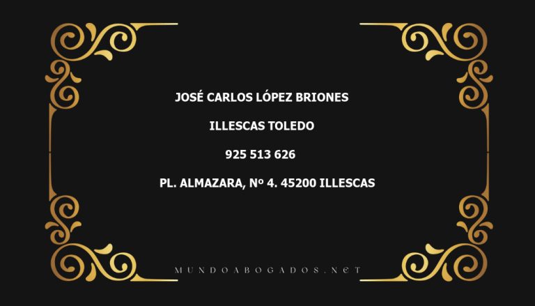 abogado José Carlos López Briones en la localidad de Illescas