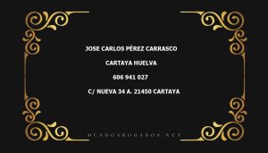 abogado Jose Carlos Pérez Carrasco en la localidad de Cartaya