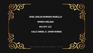 abogado Jose Carlos Romero Murillo en la localidad de Ronda