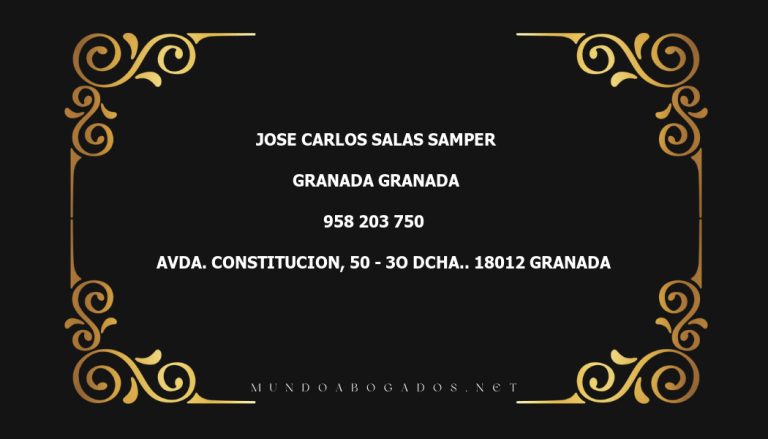 abogado Jose Carlos Salas Samper en la localidad de Granada