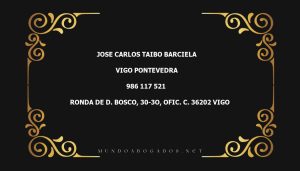 abogado Jose Carlos Taibo Barciela en la localidad de Vigo