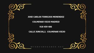 abogado Jose Carlos Torrijos Menendez en la localidad de Colmenar Viejo