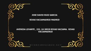 abogado Jose David Ruiz Garcia en la localidad de Rivas Vaciamadrid