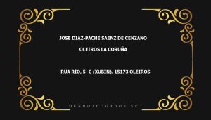 abogado Jose Diaz-Pache Saenz De Cenzano en la localidad de Oleiros