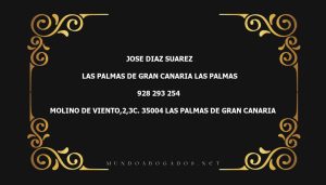 abogado Jose Diaz Suarez en la localidad de Las Palmas de Gran Canaria