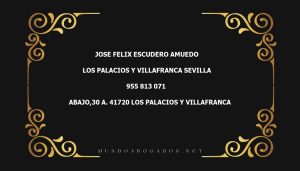 abogado Jose Felix Escudero Amuedo en la localidad de Los Palacios y Villafranca