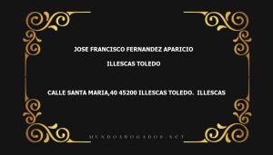 abogado Jose Francisco Fernandez Aparicio en la localidad de Illescas