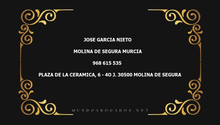 abogado Jose Garcia Nieto en la localidad de Molina de Segura